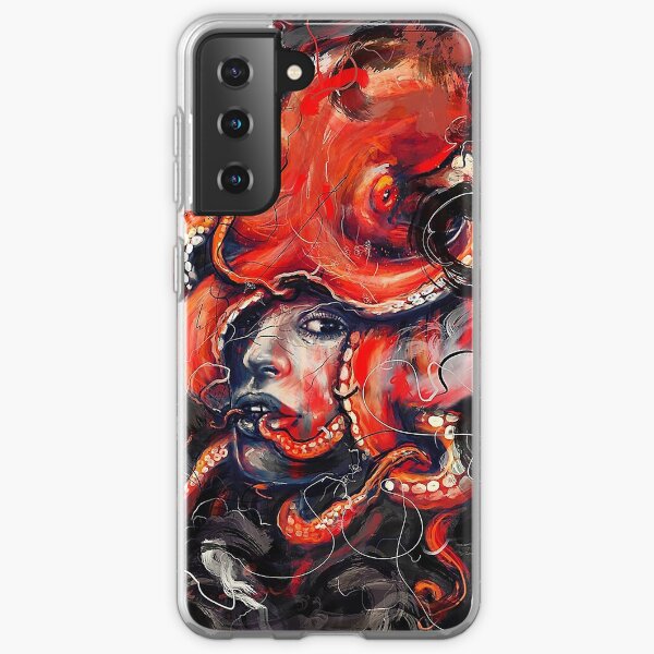 Octopus Crown Poster Samsung Galaxy Soft Case