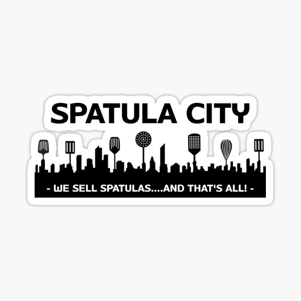 Spatula City Records Flipper Spatula Sticker