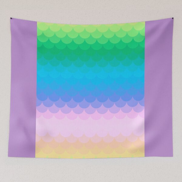 Item preview, Delicate Rainbow Mermaid scales designed and sold by orangerinka.