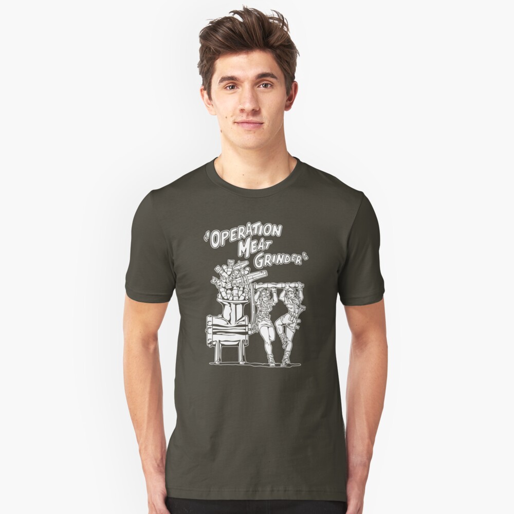 Operation Meat Grinder Slim Fit T-Shirt