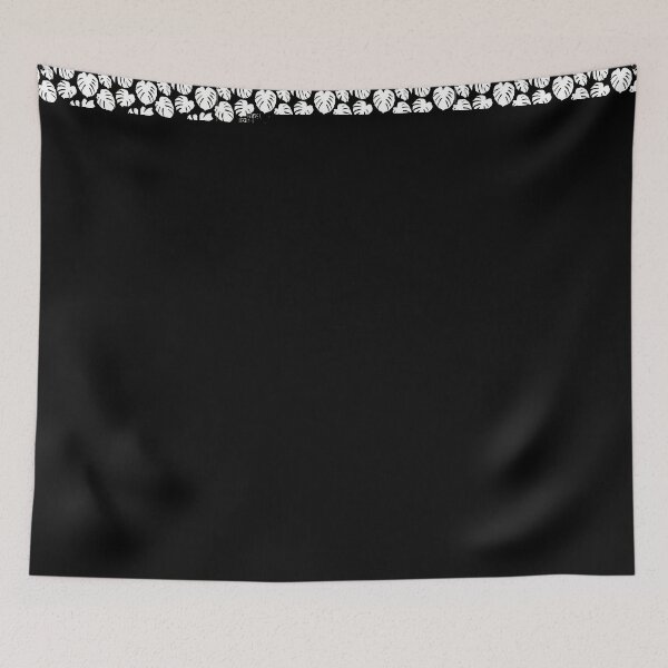 Item preview, Monstera Pattern (black and white) designed and sold by okaymoose.
