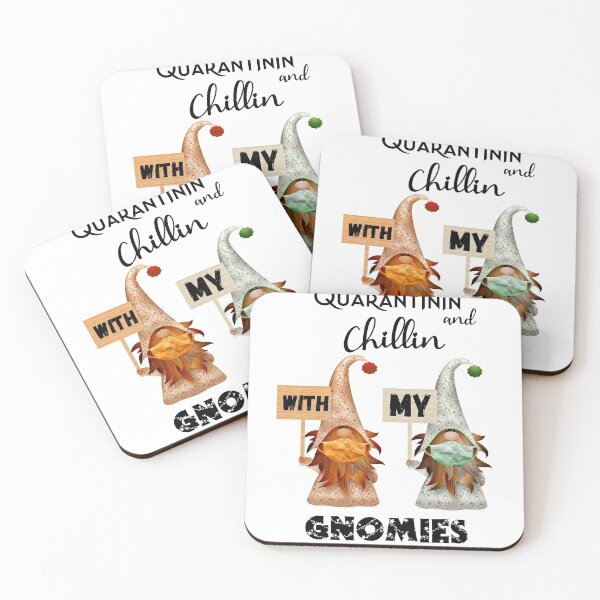 Item preview, Quarantinin and chillin with my gnomies - hanging with my gnomies - Christmas gnomes designed and sold by Designhub14.