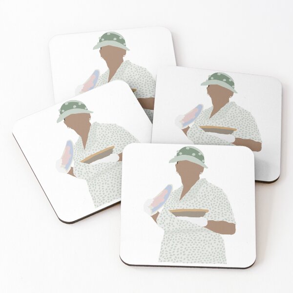 The Help illustration - Maids and ladies illustration Coasters (Set of 4)