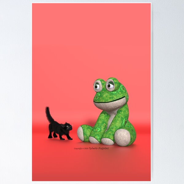 Cute Frog Plush Posters for Sale