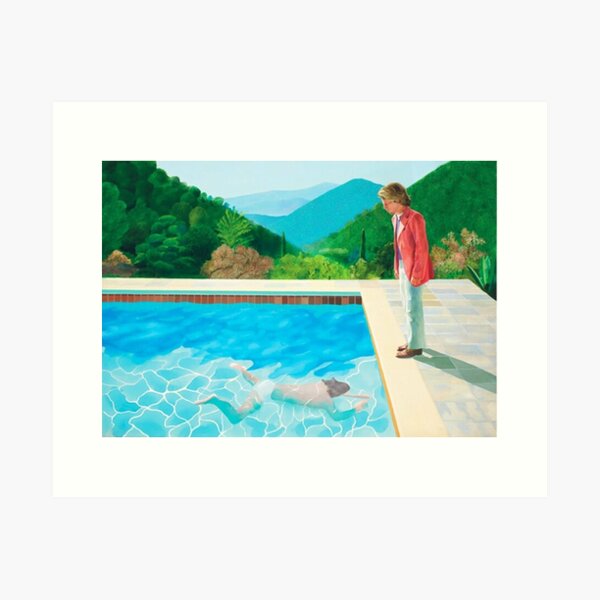 David Hockney Pool - zwei Figuren Kunstdruck