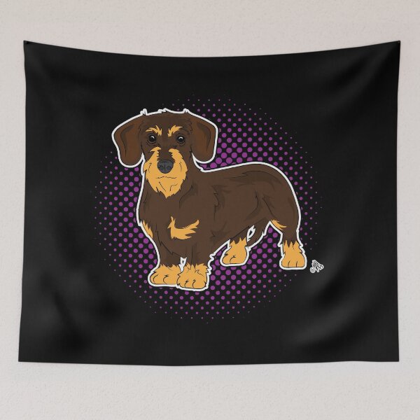 Item preview, Dachshund wire COMIC style designed and sold by LeChienArtistiQ.