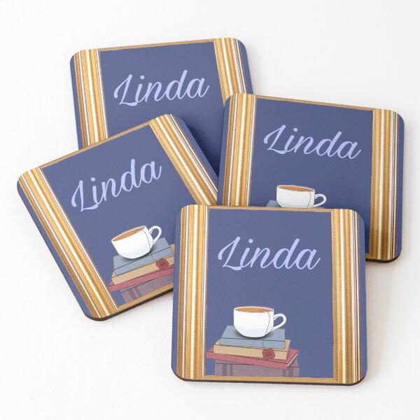 Item preview, Linda, Tea and Books designed and sold by Pelikancrazy.