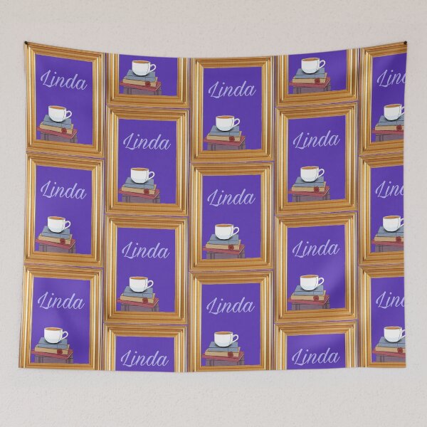 Item preview, Linda, Tea and Books designed and sold by Pelikancrazy.