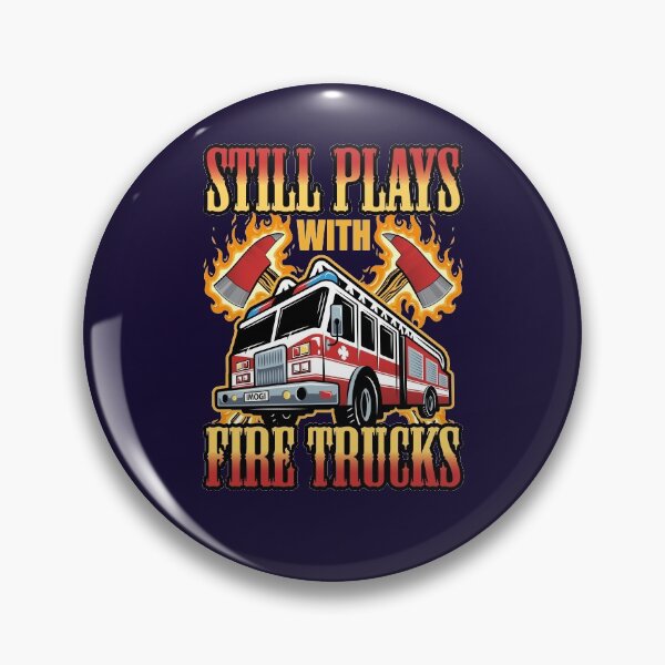 Item preview, Firefighter Funny Still Plays with Fire Trucks designed and sold by jaygo.