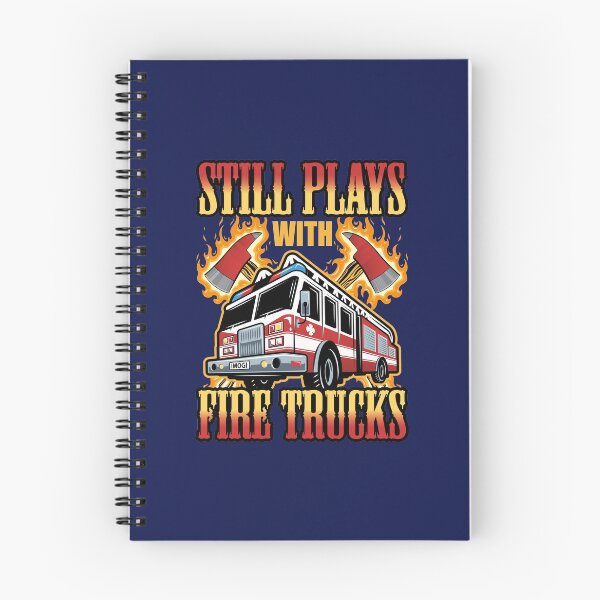 Item preview, Firefighter Funny Still Plays with Fire Trucks designed and sold by jaygo.