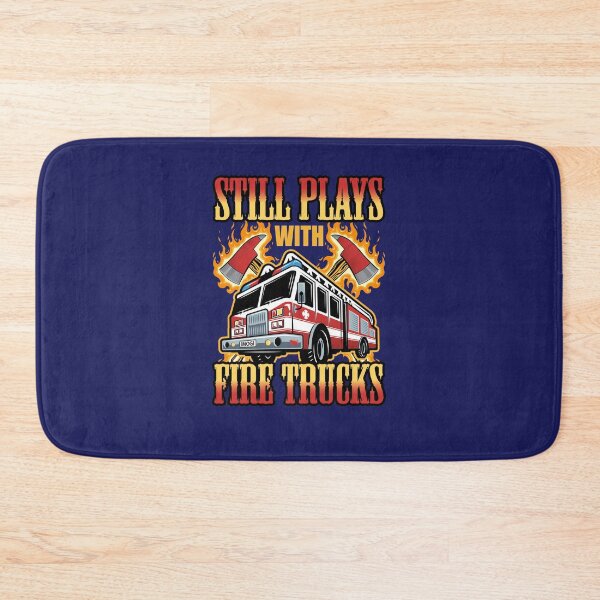 Item preview, Firefighter Funny Still Plays with Fire Trucks designed and sold by jaygo.