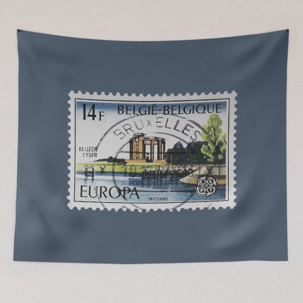 Aperçu de l'œuvre Timbre Vintage Belgique 1977 créée et vendue par StampCollection.