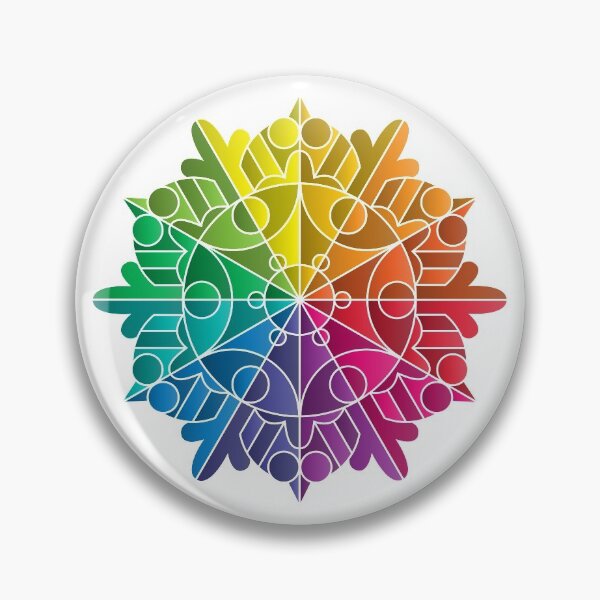Item preview, Colorwheel Mandala Snowflake designed and sold by RYSHU.