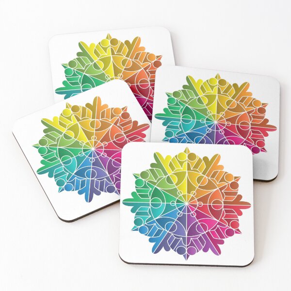 Item preview, Colorwheel Mandala Snowflake designed and sold by RYSHU.