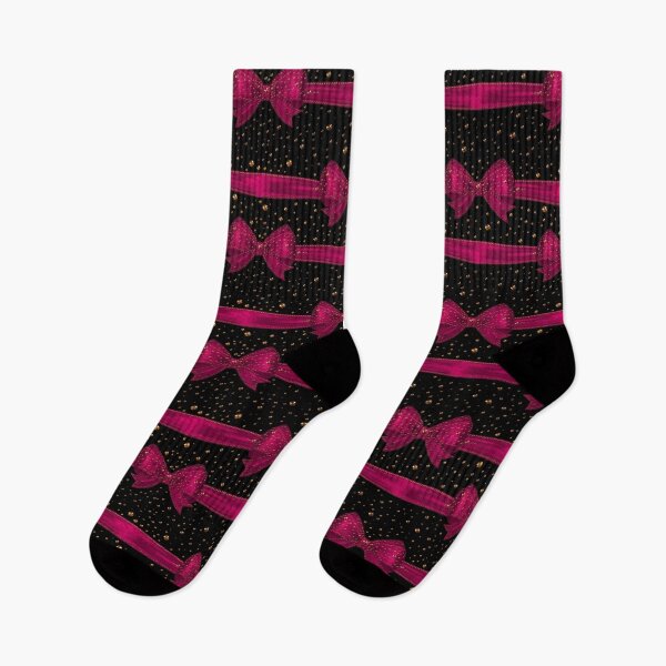 Item preview, Pink black bows pattern festive gifts - burlesque designed and sold by GlamourChick.