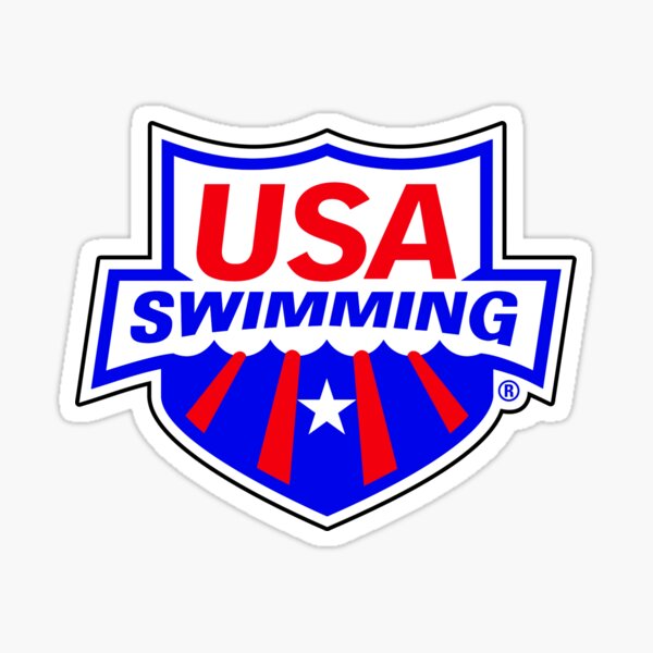 Swimming Team Usa Logo Sticker By Usalogo Redbubble