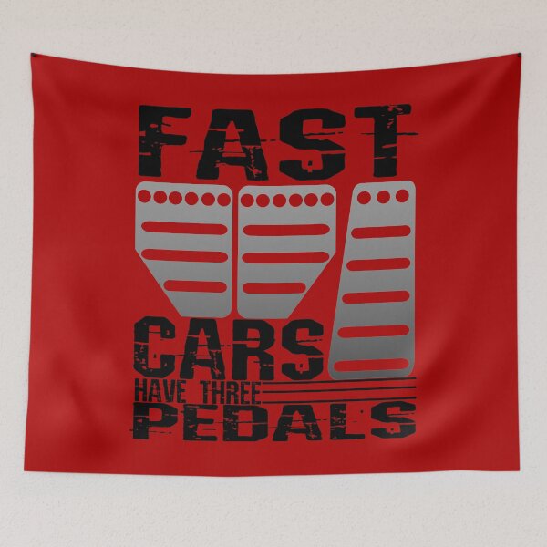 Item preview, Fast Cars Have Three Pedals Muscle Car Sport Car designed and sold by CharJens.