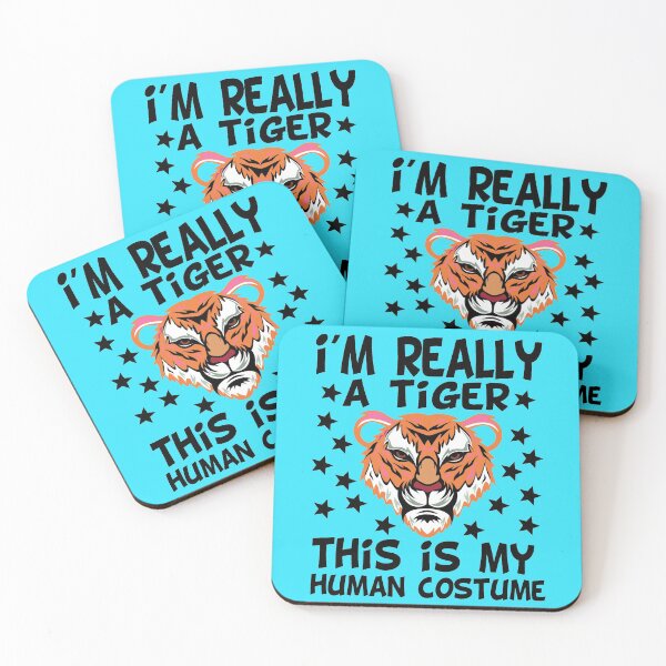 Item preview, i'M really a tiger this is my human costume,funny,cute tiger designed and sold by buzz1days.