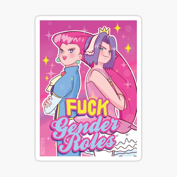 F * Gender Roles Sticker