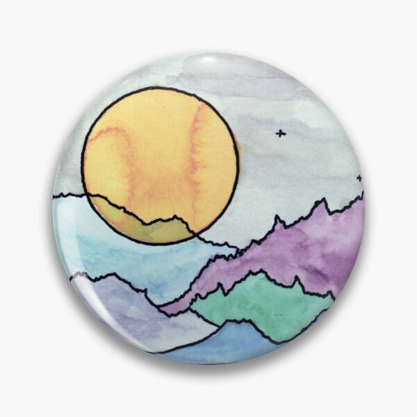 Item preview, Luna y montañas designed and sold by Rachel Patterson.