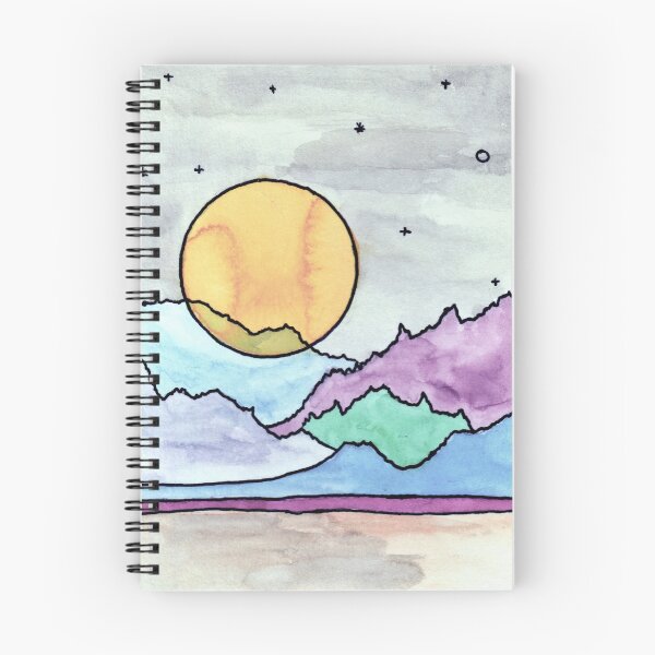 Item preview, Moon and mountains designed and sold by Rachel Patterson.