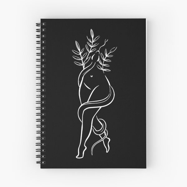 Item preview, 'Eve' Snake Botanical Linework designed and sold by KTREWTattoo.