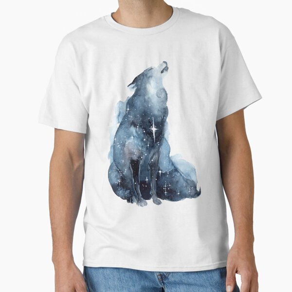 Item preview, Galaxy Howling Wolf designed and sold by Threeleaves.