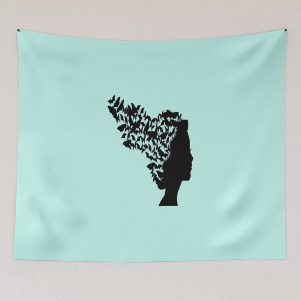 Item preview, woman head topped of butterfly designed and sold by Beshtawi Store.