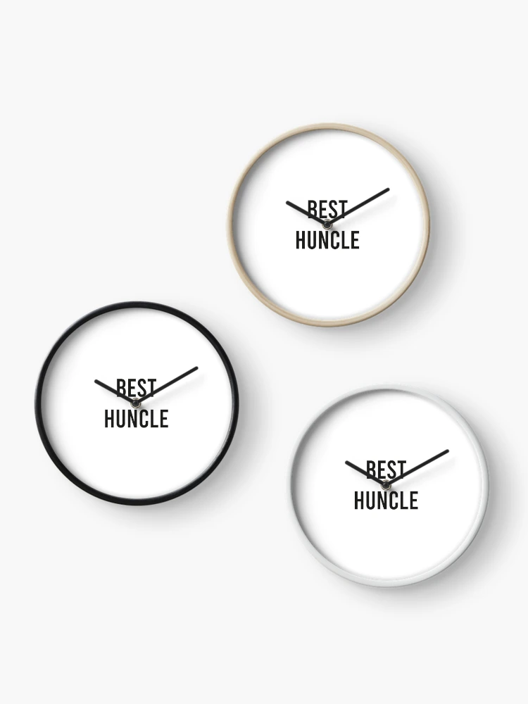 Thumbnail 3 of 4, Clock, Best Huncle Uncle Design designed and sold by patternarium.