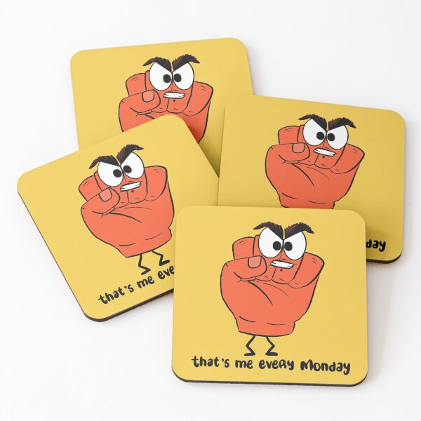 Item preview, Angry fist on Monday  designed and sold by All That Jazz Store.
