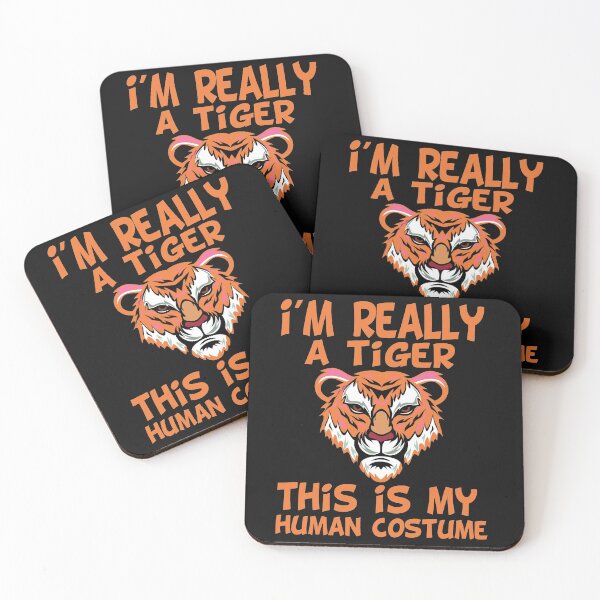 Item preview, i'M really a tiger this is my human costume,funny,tiger designed and sold by buzz1days.