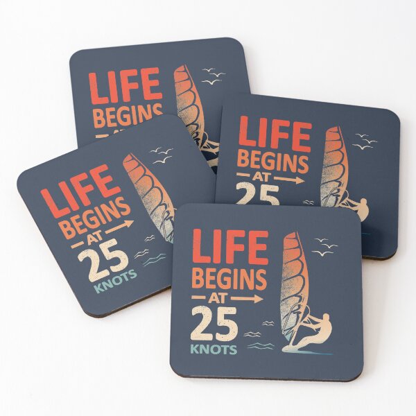 Item preview, Life Begins at 25 Knots Windsurfer Planing designed and sold by frenchsalsa.