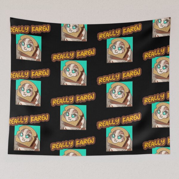 Item preview, Really Karen? Cute Kawaii Twitch Meme Cat Stuck In Toast Face designed and sold by dogisbored.