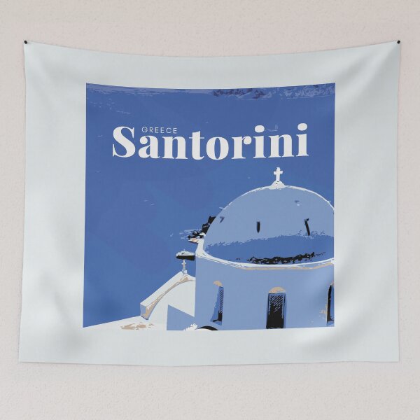Aperçu de l'œuvre Santorin Oia Grèce créée et vendue par TheJoeyStudio.
