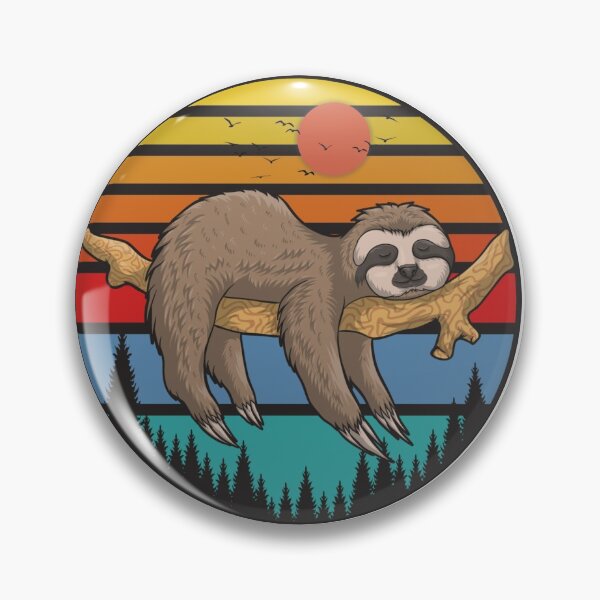 Item preview, Sloth funny vintage sunset designed and sold by SidTastic .