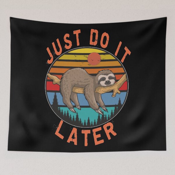 Item preview, Sloth funny vintage sunset designed and sold by SidTastic .