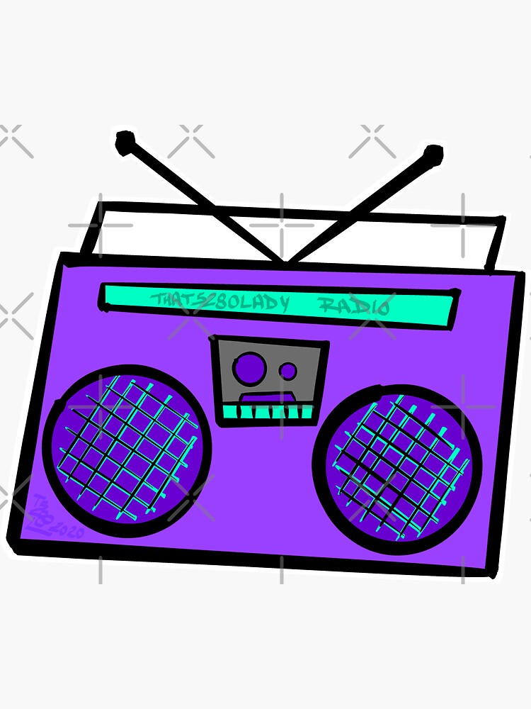 Purple Boombox by that5280lady