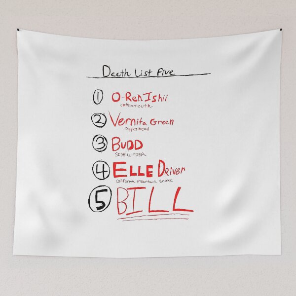 Item preview, KILL BILL list designed and sold by cyber2000s.
