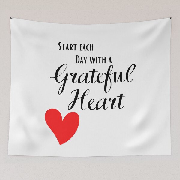 Item preview, Start each day with a Grateful heart designed and sold by Lilaclown.