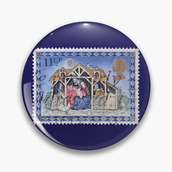 Aperçu de l'œuvre Timbre vintage vierge et enfant créée et vendue par StampCollection.