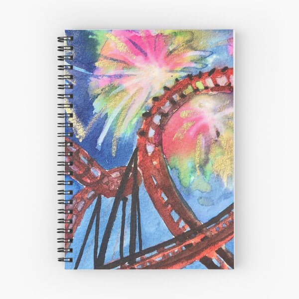 Aperçu de l'œuvre Roller Coaster et feux d'artifice créée et vendue par Marie-Sonja Cotineau.