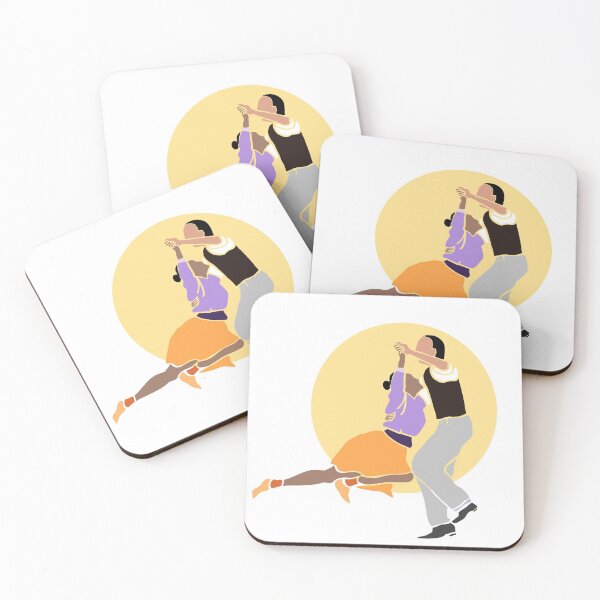 Item preview, Lindy Hop Swing Dancers Colorful Illustration designed and sold by yagmurh.