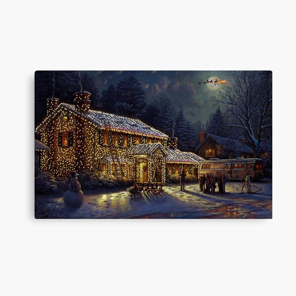 Casa de vacaciones de Navidad de Griswold Lienzo
