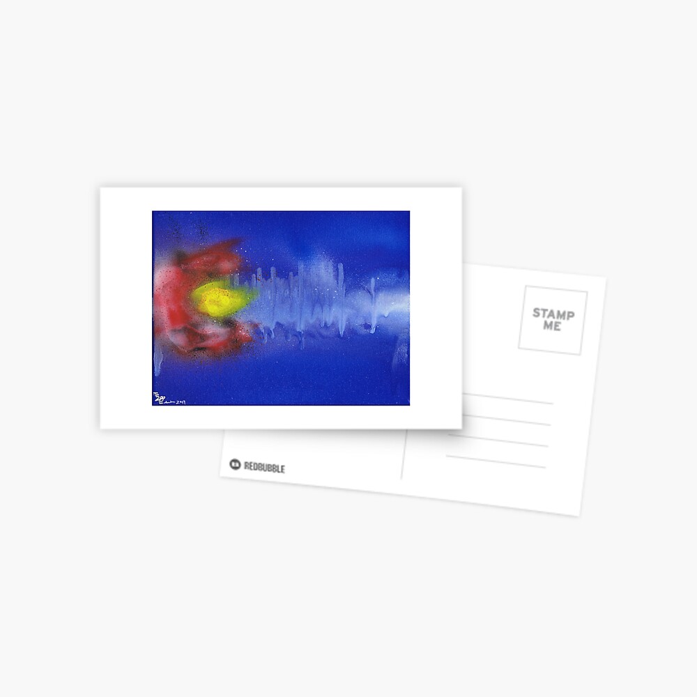 Sound Wave Flag Postcard