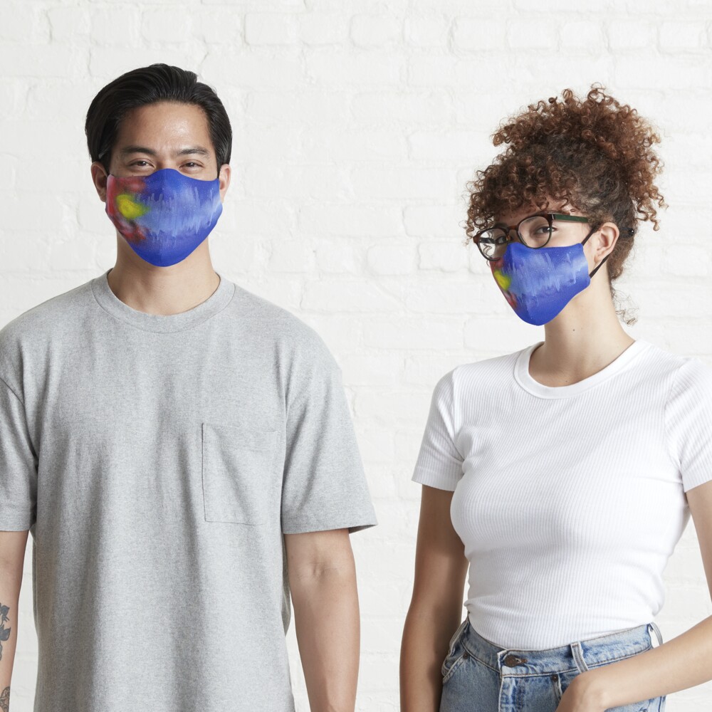 Sound Wave Flag Mask