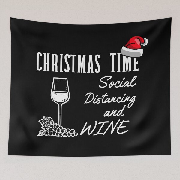 Item preview, Christmas time social distancing and wine designed and sold by ds-4.