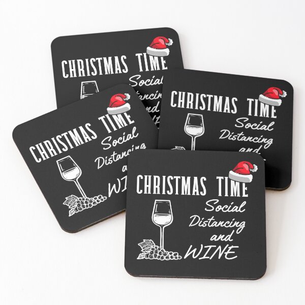 Item preview, Christmas time social distancing and wine designed and sold by ds-4.