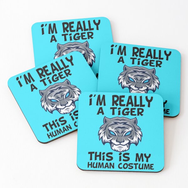 Item preview, i'M really a tiger this is my human costume,funny,cute tiger designed and sold by buzz1days.