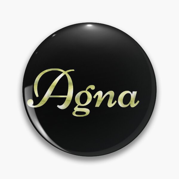 Item preview, Agna name - black designed and sold by LizBanegasArt.