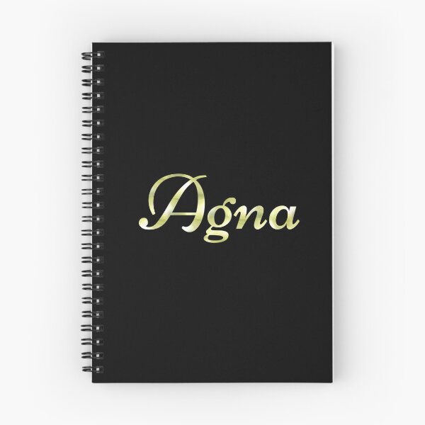 Item preview, Agna name - black designed and sold by LizBanegasArt.
